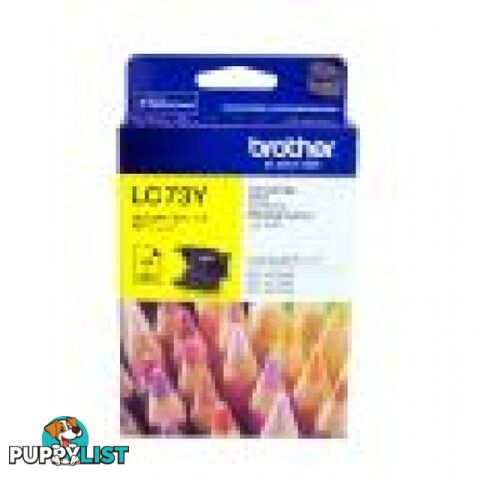 Brother LC73Y Yellow Ink cartridge for DCP-J925DW MFC-J6510DW MFC-J825DW - Brother - LC73Y - 0.60kg