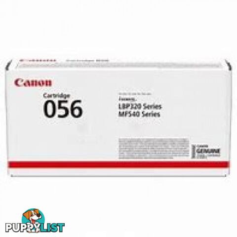 Canon Cartridge 056H BLACK Toner Cartridge for MF543X - Canon - Cartridge 056H - 0.12kg