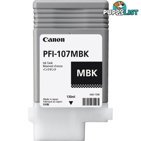 Canon PFI-107MBK Matt Black Ink cartridge - Canon - PFI-107 Matt Black - 0.00kg