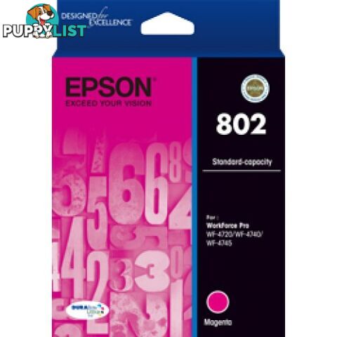 Epson 802 C13T355392 MAGENTA Ink for WorkForce WF-4720 WF-4745 WF-4740 - Epson - Epson 802 Magenta - 0.00kg