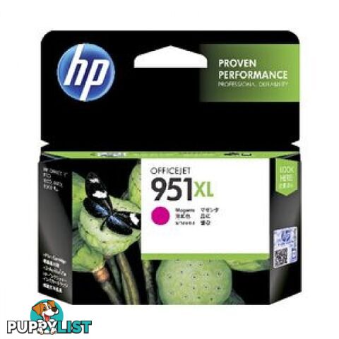 Hewlett Packard HP-951XL Magenta Ink Cartridge CN047AAM - Hewlet Packard - HP 951XL M - 0.00kg