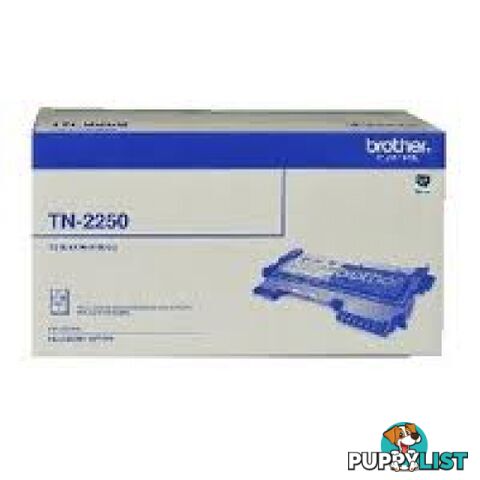 Brother TN-2250 Toner for HL2250 HL2270 MFC7240 MFC7360 MFC7460 FAX2840 FAX2950 - Brother - TN-2250 - 0.79kg