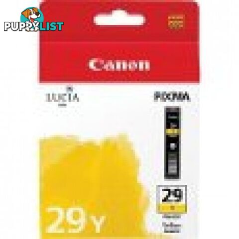 Canon PGI-29Y Pigment Yellow Ink - Canon - PGI-29Y - 0.20kg