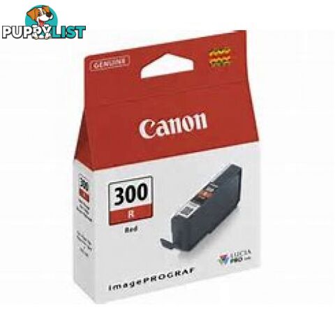 Canon PFI-300R Red Lucia Pigment Ink for PRO-300 - Canon - PFI-300 Red - 0.00kg