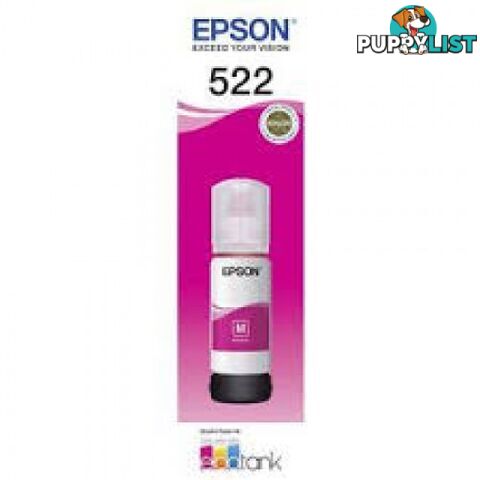 EPSON T522M MAGENTA INK BOTTLE C13T06W392 for ET2710 ET4700 ET8500 - Epson - Epson 522 MAGENTA - 0.00kg