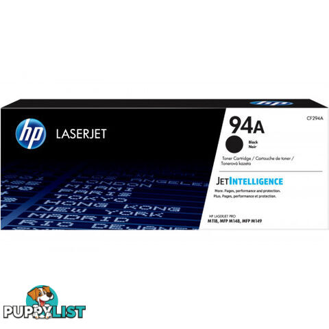 Hewlett-Packard CF294A Black Toner [# 84A] for M118DW M148DW M149DW - Hewlet Packard - HP CF294A BLACK - 0.11kg