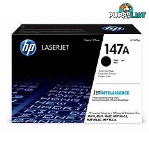 Hewlett-Packard W1470Y Super High Yield Black Toner [147Y] for M611 M612 M634 M635 M636 - Hewlet Packard - HP W1470Y  Black - 0.94kg