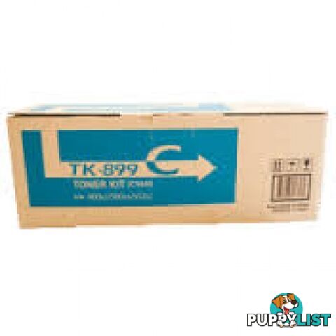 Kyocera TK-899C Cyan Toner For FS-C8020 A3 Printer - Kyocera - TK-899C - 0.40kg