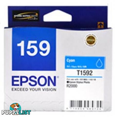 Epson 159 C13T159290 Cyan ink cartridge for Stylus Photo R2000 - Epson - Epson 159 CYAN - 0.20kg