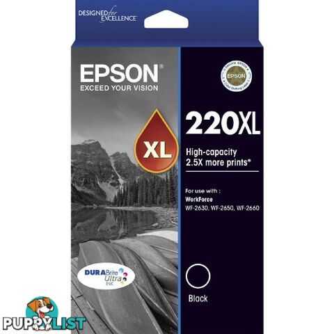 Epson C13T294192 Black Ink 220XL - Epson - Epson 220XL BLACK - 0.20kg