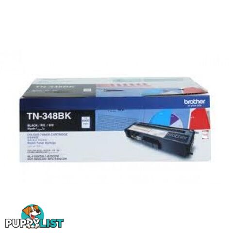 Brother TN-348BK Black Toner for MFC9460 MFC9970 HL4150 HL4570 DCP9055 - Brother - TN-348BK - 0.87kg