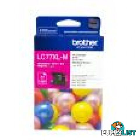 Brother LC77XLM High capacity Magenta Ink cartridge for MFC-J5910 MFC-J6710 MFC-J6910 - Brother - LC77XLM - 0.60kg