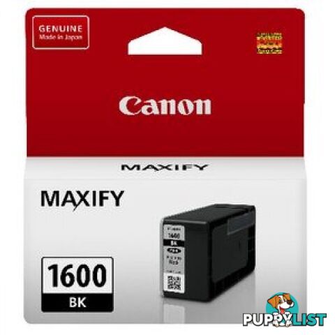 Canon PGI-1600Bk Pigment Black Ink - Canon - PGI-1600Bk - 0.20kg