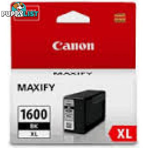 Canon PGI-1600XLBk Pigment Black Ink - Canon - PGI-1600XLBk - 0.20kg