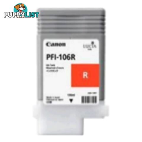 Canon Prograf 6300 6350 6400 6450 PFI-106 Red Ink - Canon - PFI-106 Red - 0.00kg