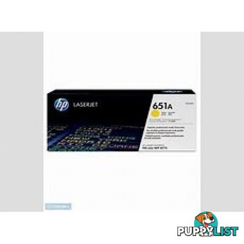 Hewlett-Packard CE342A Yellow Toner Cartridge [#651A] - Hewlet Packard - HP CE342A Yellow - 1.00kg