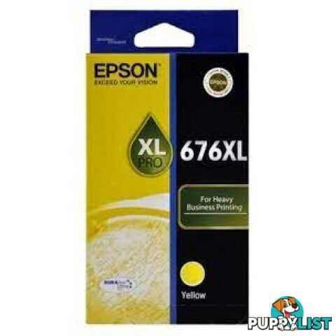 Epson C13T676492 XL Yellow ink cartridge	676XL - Epson - Epson 676XL YELLOW - 0.20kg