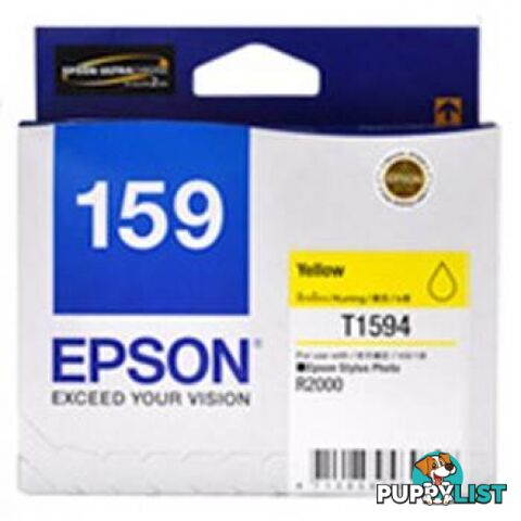 Epson 159 C13T159490 Yellow ink cartridge for Stylus Photo R2000 - Epson - Epson 159 YELLOW - 0.20kg