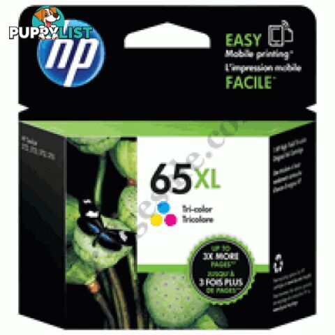 Hewlett Packard HP-65XL Tri-Colour  Ink Cartridge High Yield - Hewlet Packard - HP 65XL TC - 0.60kg