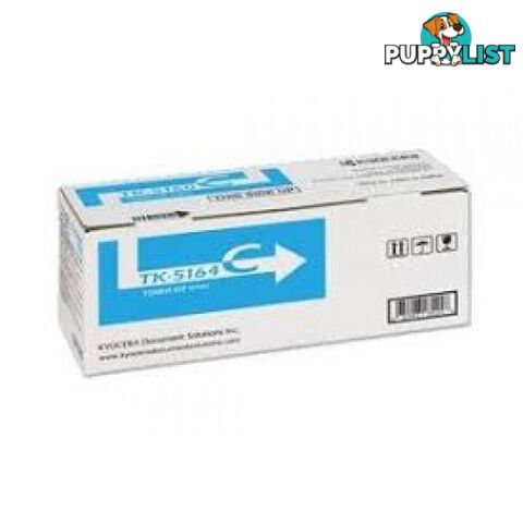 Kyocera TK-5164 Cyan Toner Kit for P7040cdn - Kyocera - TK-5164C Cyan - 1.00kg