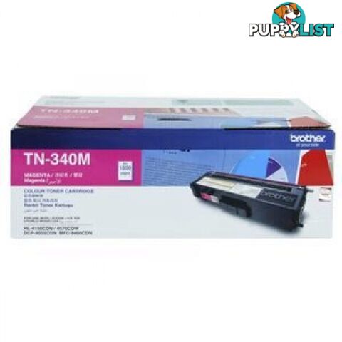 Brother TN-340C Magenta Toner STD for HL4150 HL4570 MFC9460 MFC9970 - Brother - TN-340 Magenta - 0.87kg