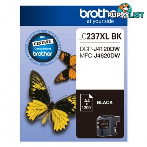 Brother LC237XLBK BLACK INK for DCP-J4120DW MFC-J4620DW - Brother - LC237XL-BK BLACK INK - 0.00kg