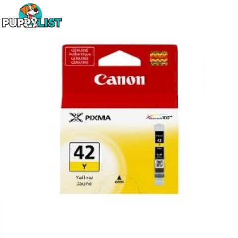 Canon CLI-42Y Yellow Ink Cartridge - Canon - CLI-42Y - 0.10kg