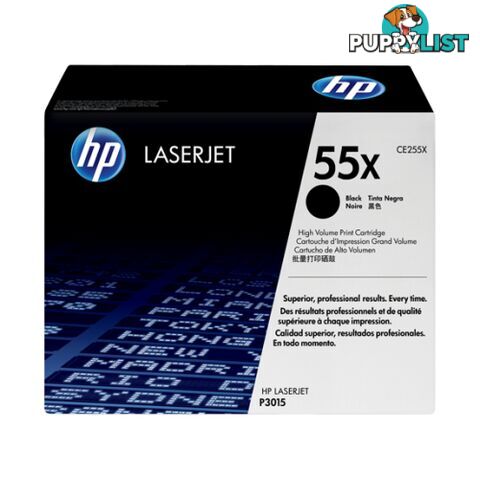 Hewlett-Packard CE255X Black Toner [#55X] for P3011 P3015 - Hewlet Packard - HP CE255X - 0.00kg