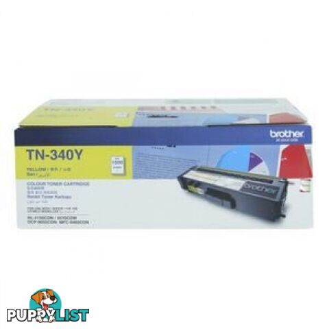 Brother TN-340Y Yellow Toner STD for HL4150 HL4570 MFC9460 MFC9970 - Brother - TN-340 Yellow - 0.87kg