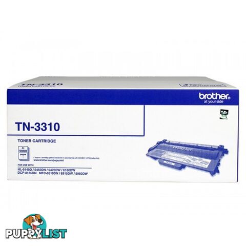 Brother TN-3310 Toner Cartridge for HL5440 HL5450 HL5470 HL6180 MFC8510 MFC8910 MFC8950 - Brother - TN-3310 - 5.00kg