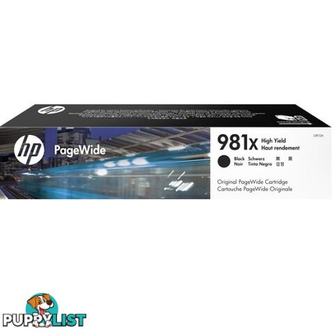 Hewlett Packard HP-981X Black Ink HIGH YIELD for PageWide PRO 586 - Hewlet Packard - HP 981X BK - 0.00kg