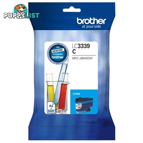 Brother LC3339XL Cyan ULTRA Super High Yield Ink Cartridge for MFC-J6545DW MFC-J6945DW - Brother - LC3339XL Cyan - 0.07kg