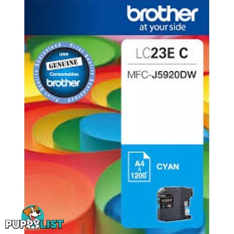 Brother LC23eC Cyan Ink - Brother - LC23e-Cyan - 0.00kg