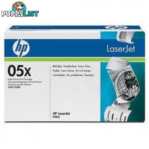 Hewlett-Packard CE505X Black Toner High Yield [#05X] for P2035 P2055 - Hewlet Packard - HP CE505X Black - 0.13kg