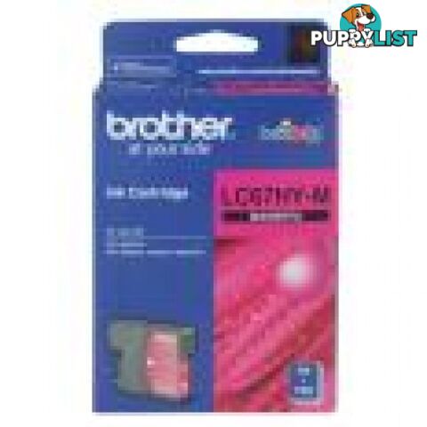 Brother LC67M Magenta Ink Cartridge for DCP385 DCP395 DCP585 MFC490 MFC790 MFC990CW - Brother - LC67M - 0.06kg