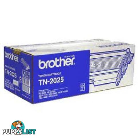 Brother TN-2025 Toner for HL2040 HL2070 MFC7420 MFC7820N FAX2820 FAX2920 - Brother - TN-2025 - 0.74kg