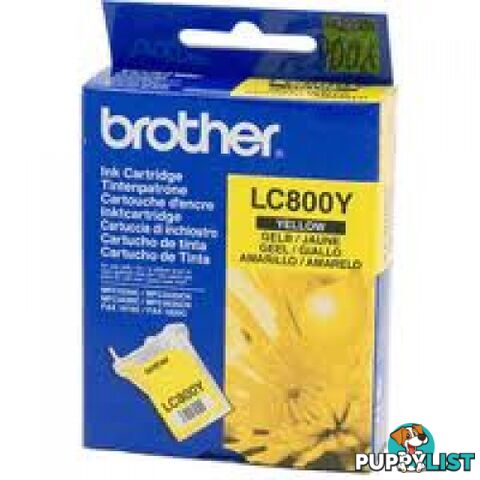 Brother LC800Y Yellow Ink cartridge - Brother - LC800Y - 0.30kg