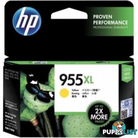 Hewlett Packard HP-955XL Yellow Ink HIGH YIELD - Hewlet Packard - HP 955XL Y - 0.00kg