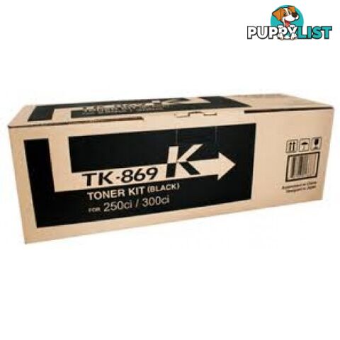 Kyocera TK-869K Black Toner For TaskAlfa 250ci 300ci - Kyocera - TK-869K Black Toner - 0.00kg