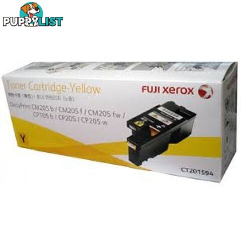 XEROX DocuPrint CP105B CP205 CM205 Yellow Toner CT201594 - Xerox - CT201594 - 0.35kg