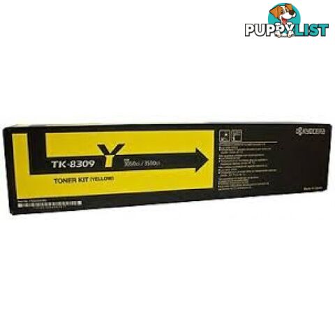 Kyocera TK-8309Y Yellow Toner for TaskAlfa 3050ci 3550ci - Kyocera - TK-8309Y Yellow Toner - 0.00kg