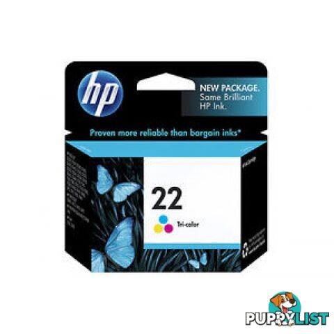 Hewlett Packard #22 Tri Colour Ink Cartridge - Hewlet Packard - HP 22 TC - 0.07kg