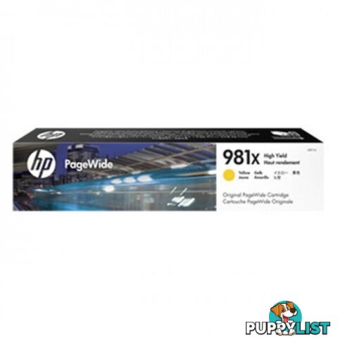 Hewlett Packard HP-981X Yellow Ink HIGH YIELD - Hewlet Packard - HP 981X Y - 0.00kg