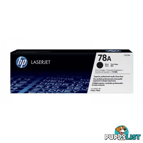 Hewlett-Packard CE278A Black Toner [# 78A] - Hewlet Packard - HP CE278A - 0.00kg