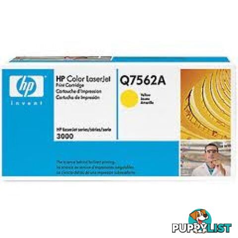 Hewlett-Packard Q7562A Yellow Toner - Hewlet Packard - HP Q7562A YELLOW - 0.15kg