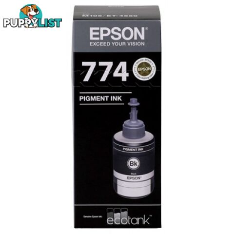 EPSON T774BK BLACK INK BOTTLE for WF ET-4550 - Epson - Epson T774 BLACK - 0.00kg