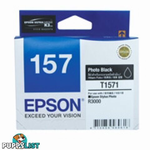 EPSON 157 C13T157190 BLACK Ink Cartridge - Epson - EPSON 157 BLACK - 0.00kg