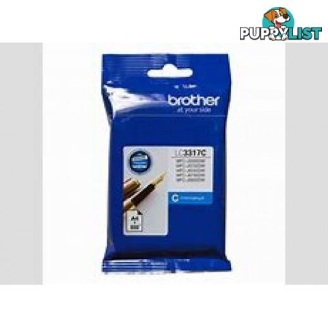 Brother LC3317C Cyan Ink for MFC-J5330DW MFC-J5730DW MFC-J6530DW MFC-J6730DW MFC-J6930DW - Brother - LC3317 Cyan - 0.07kg