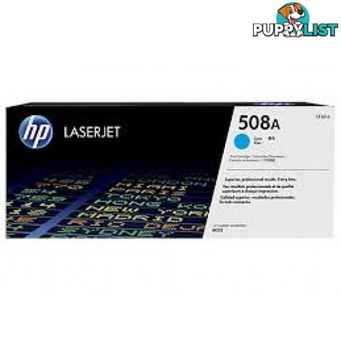 Hewlett-Packard CF361A Cyan Toner [508A] - Hewlet Packard - HP CF361A  CYAN - 0.00kg