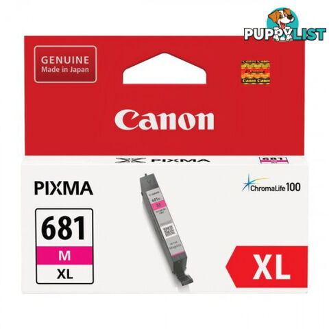 Canon CLI-681XL High Yield MAGENTA INK CARTRIDGE for TS9565 TS6160 TR8560 - Canon - CLI-681XL Magenta - 0.00kg